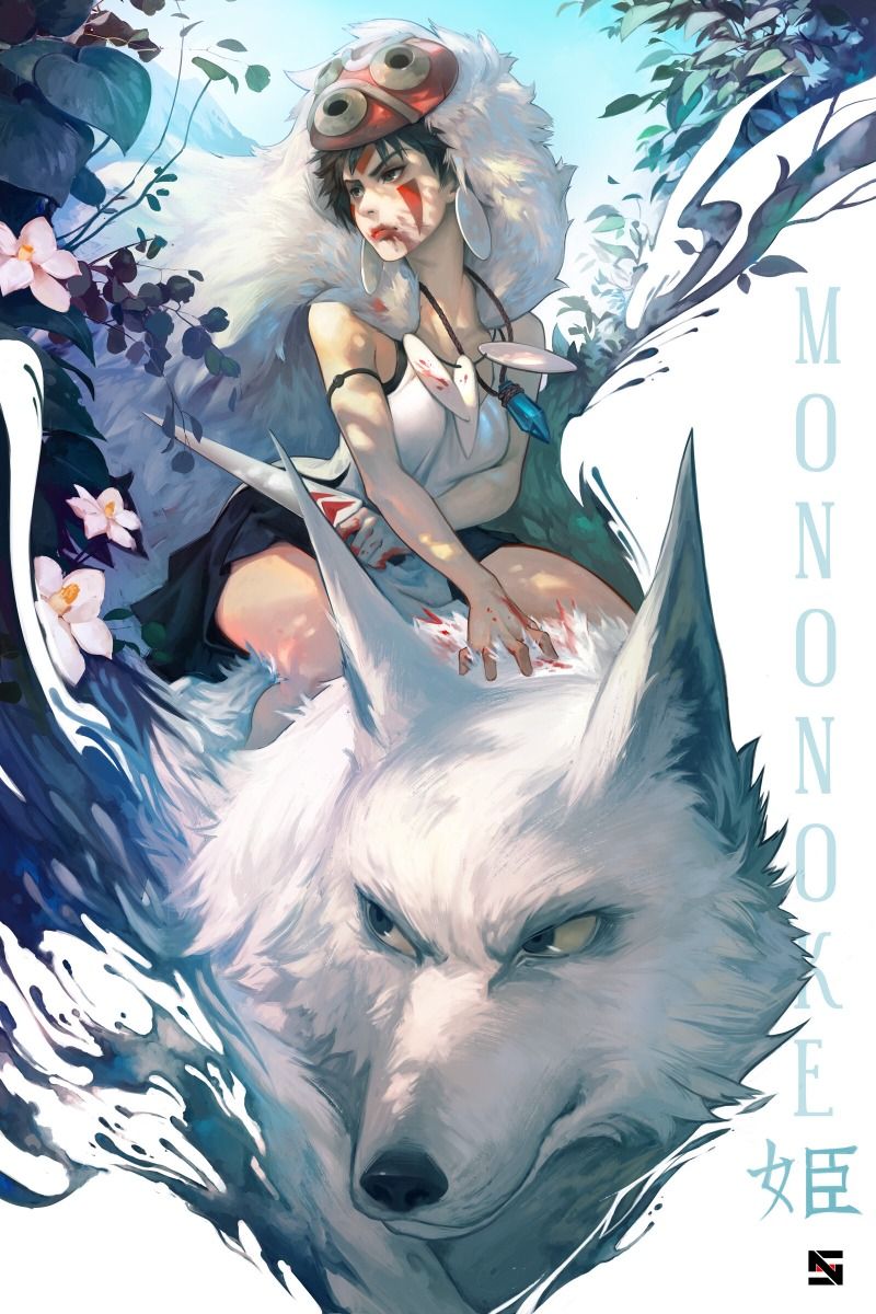 Princess Mononoke - Snow - POSTER