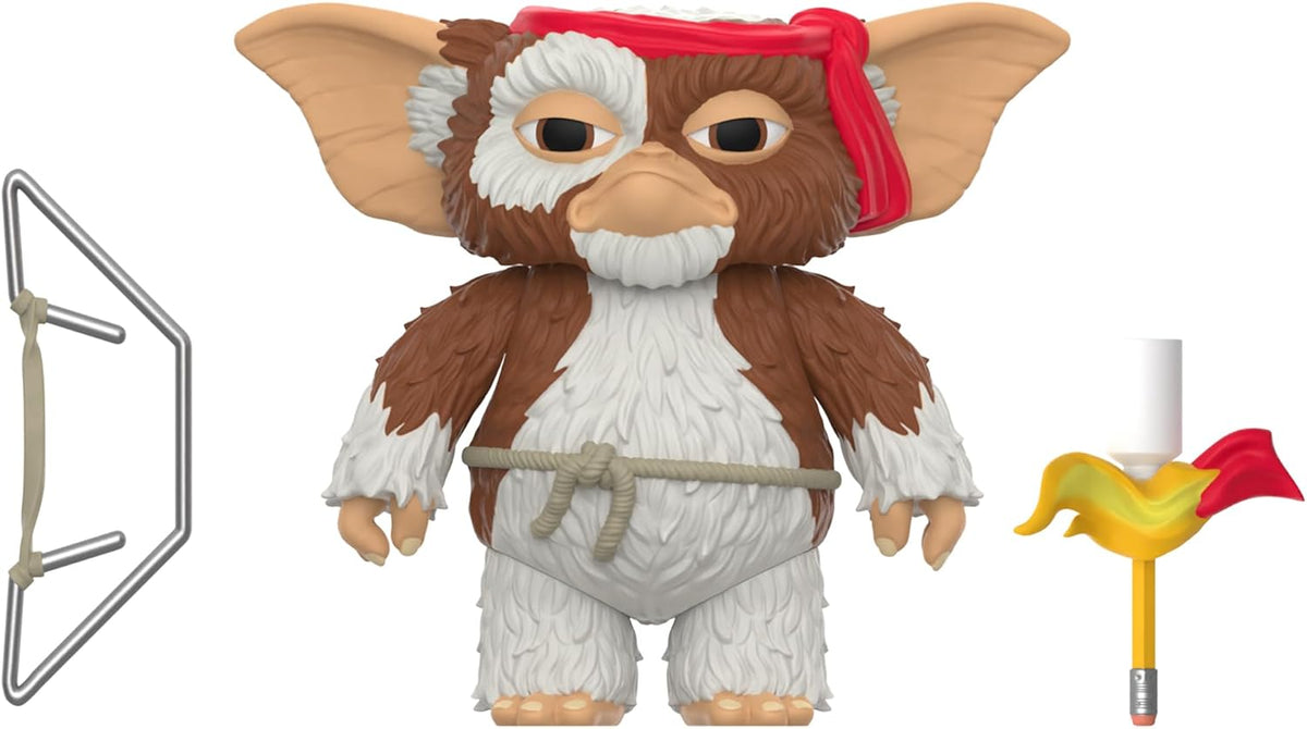 Super7 Reaction Figure Gremlins 2 Battle-Ready Gizmo - 3.75" Gremlins Action Figure with Accessory - Classic Movie Collectibles and Retro Toys