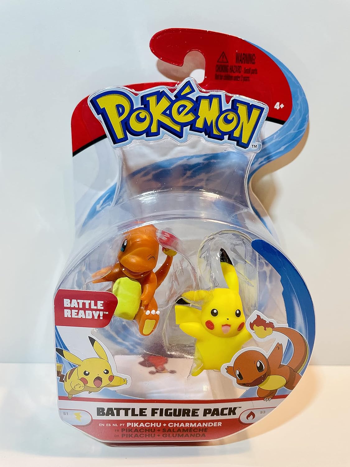 Pokémon Battle Figure 2 Pack - Pikachu, Charmander - Official Pokemon Figures for Children 4+