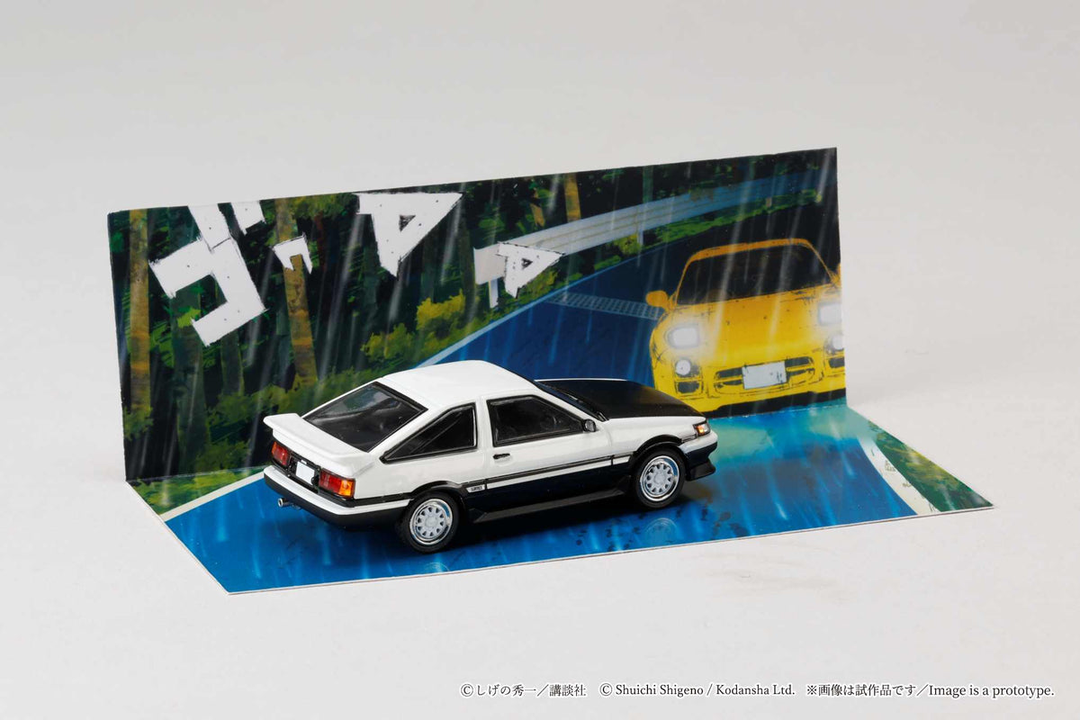 Initial D Toyota Corolla Levin AE86 1/64 Diorama Set Series — New Sealed