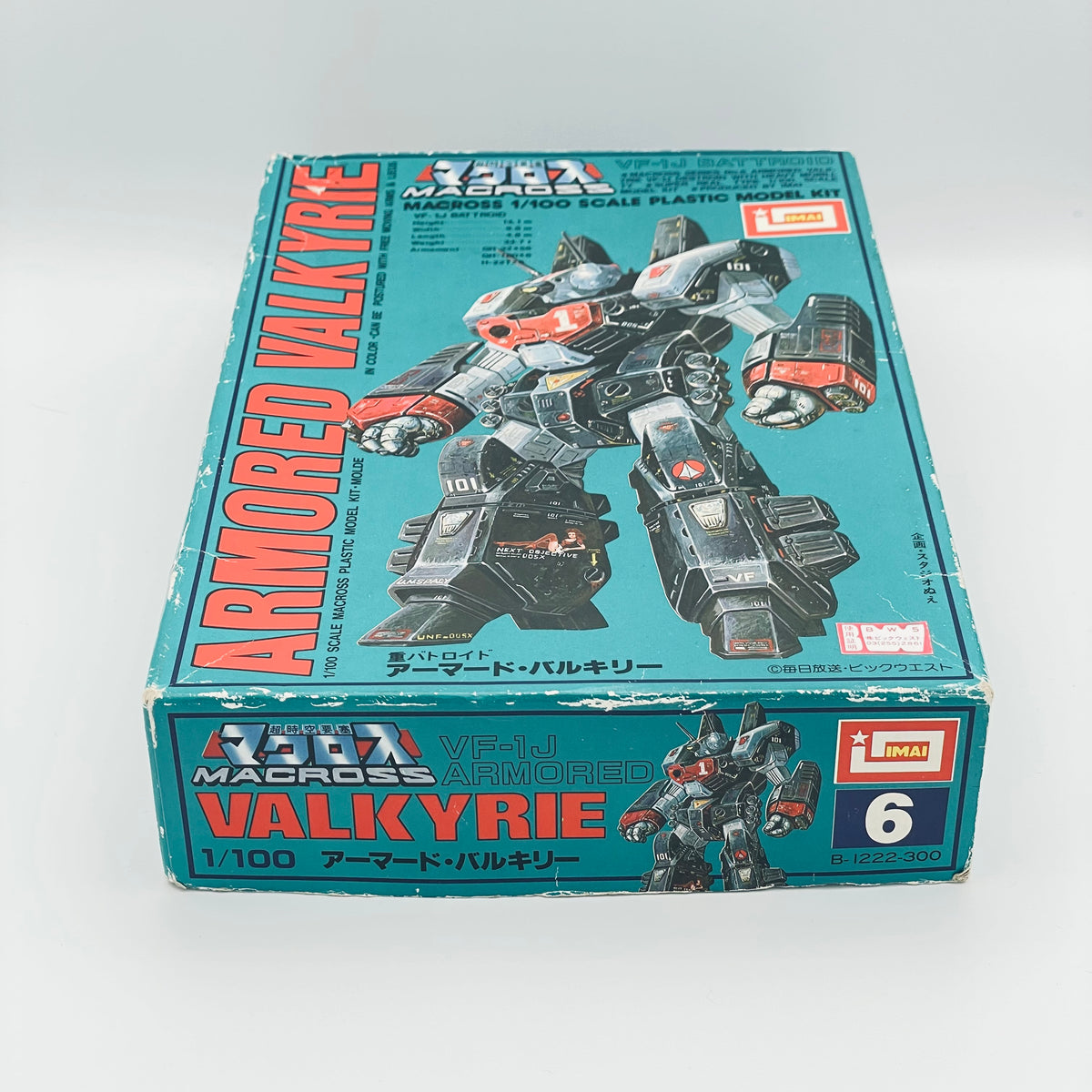 Imai Macross VF-1J Battroid Armored Valkyrie 1/100 Kit No. 6 - Teal Box