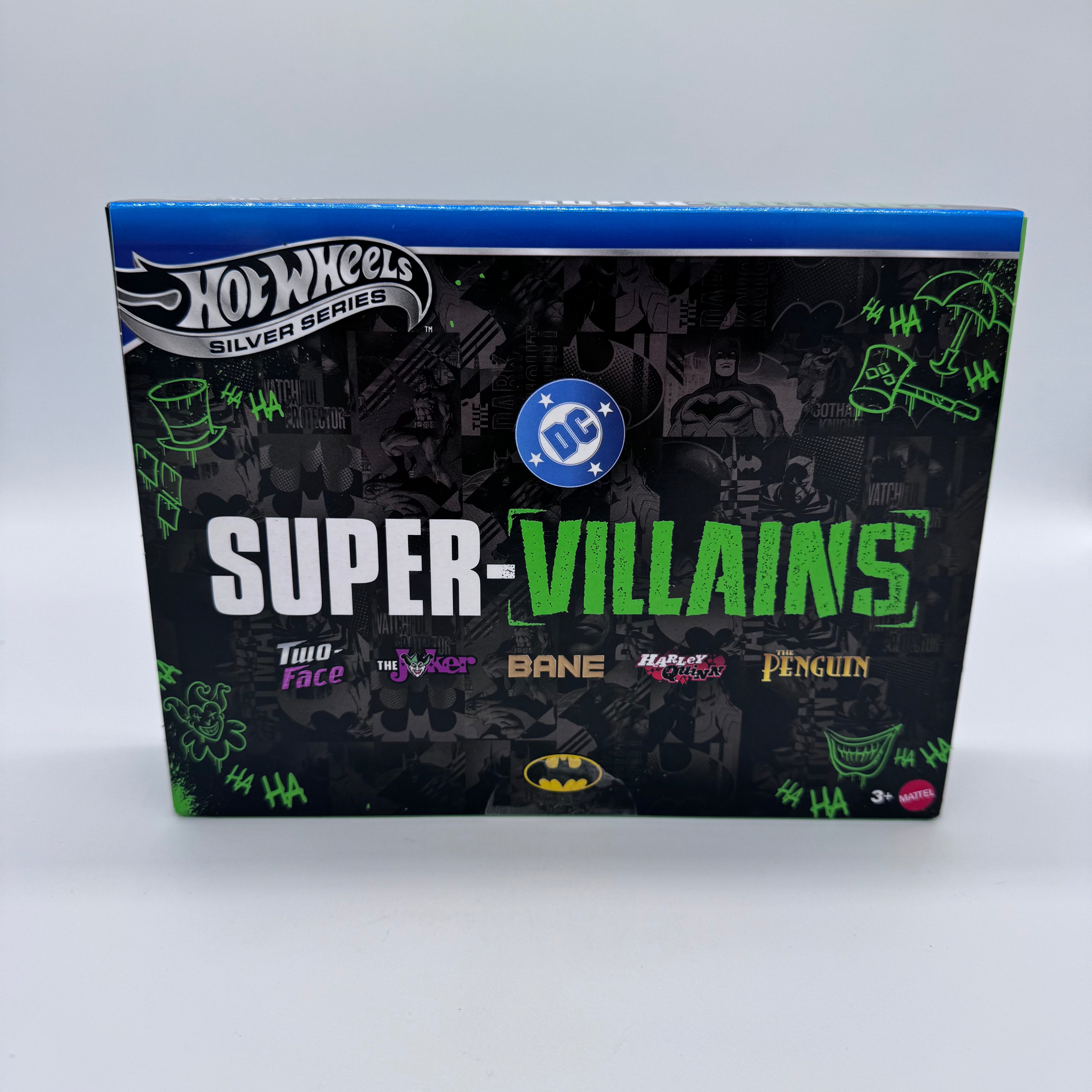 Hot Wheels Silver Series DC Super-Villains 5-Pack – Joker, Harley Quinn, Bane, Two-Face & Penguin