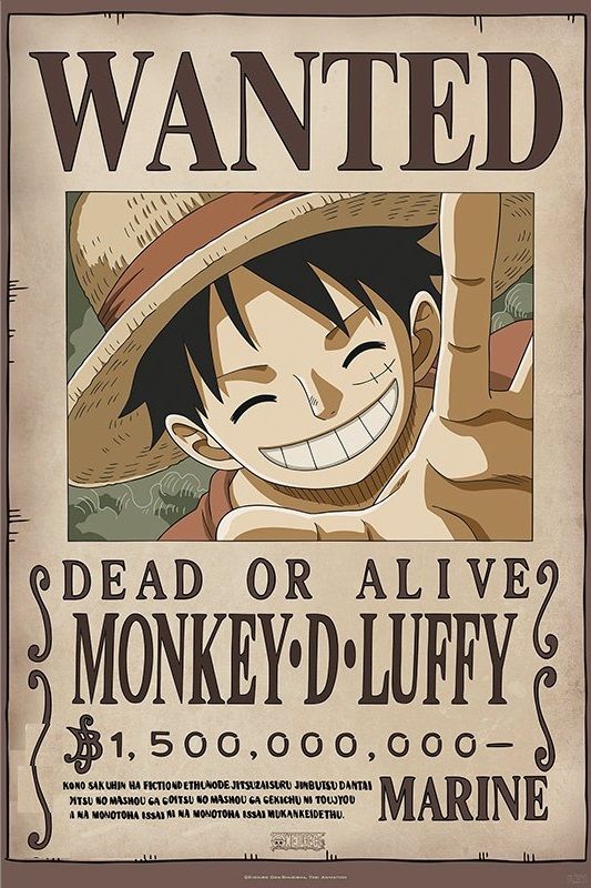 One Piece - Wanted Luffy Child - POSTER