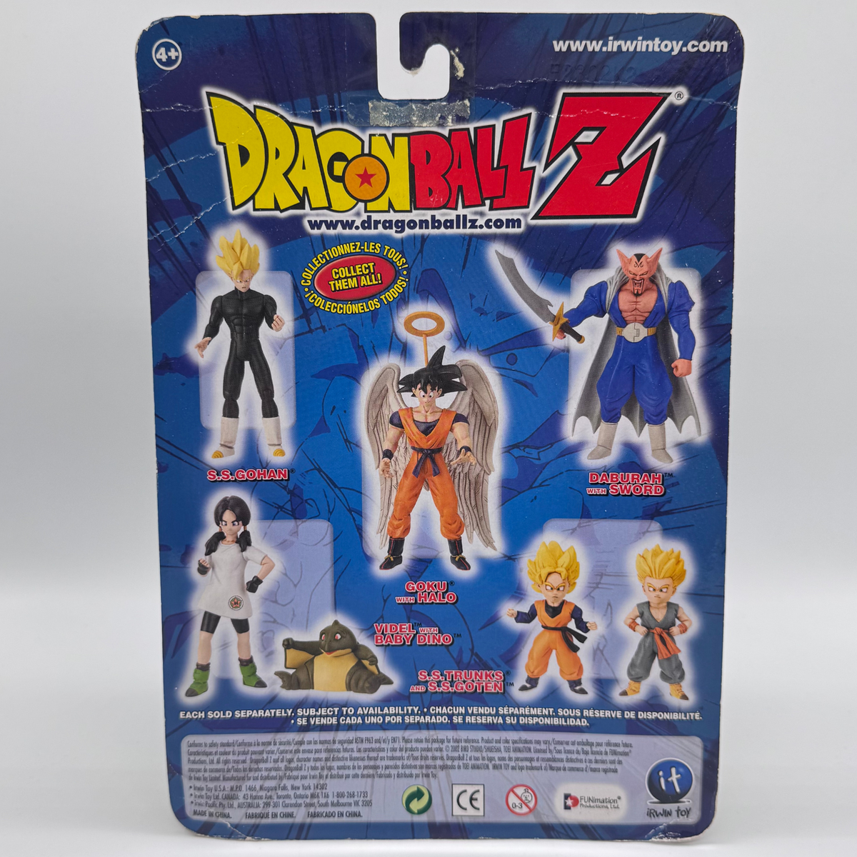 Irwin Toy Dragon Ball Z Videl with Baby Dino Action Figure — Great Saiyaman Saga, Carded