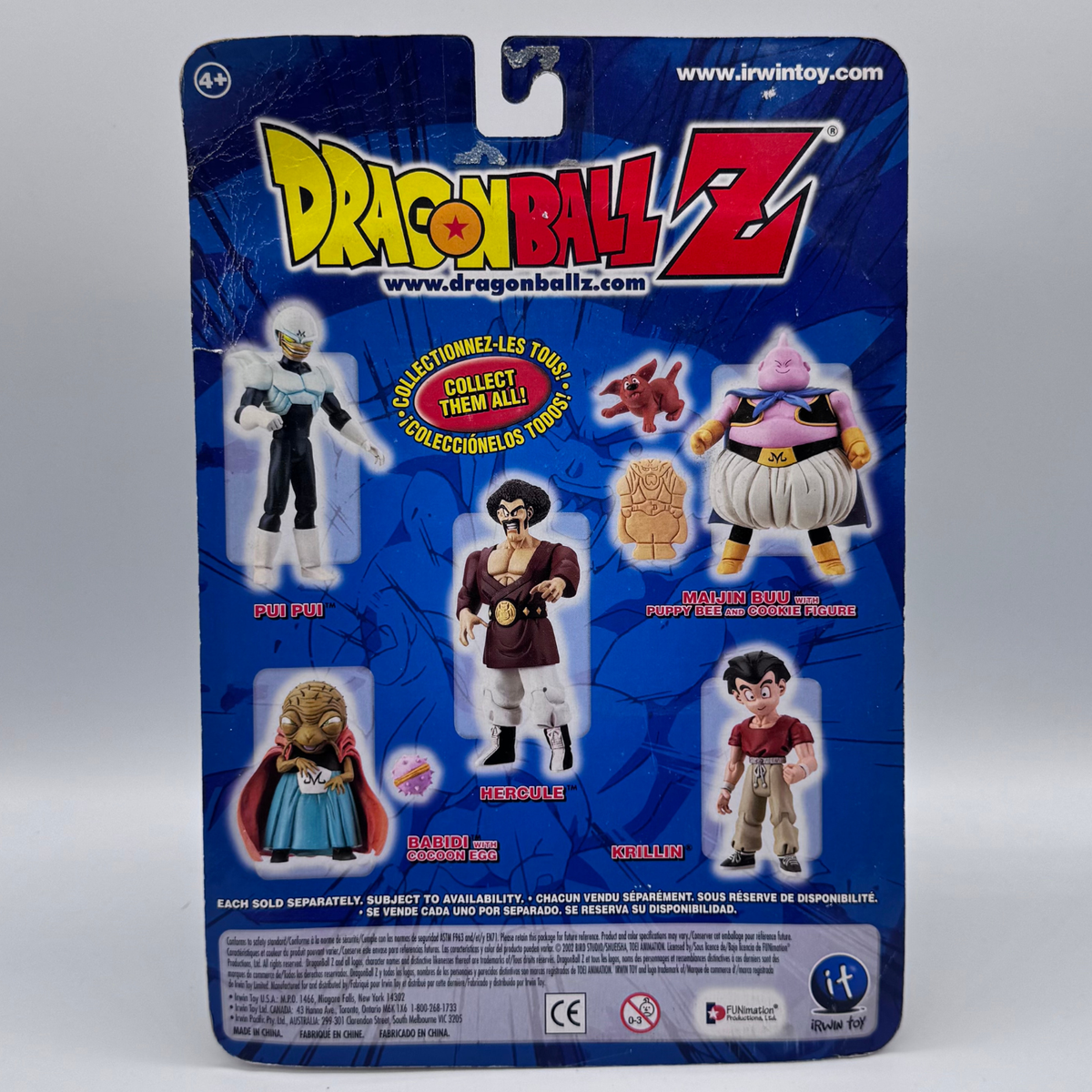 Irwin Toy Dragon Ball Z Krillin Action Figure — Great Saiyaman Saga, Carded