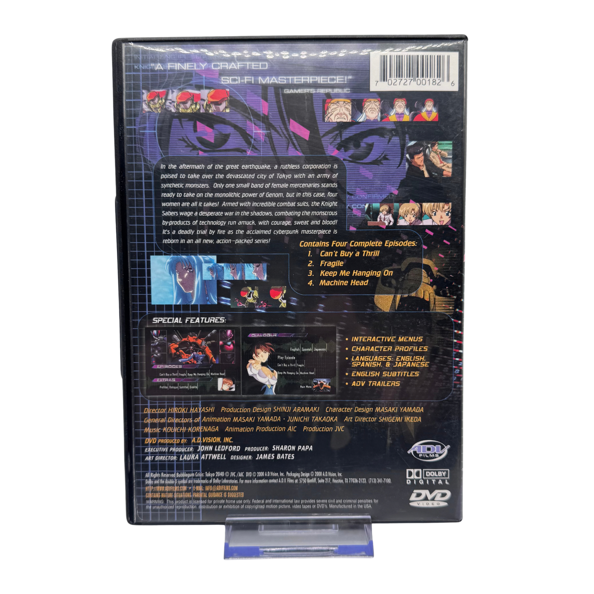 Bubblegum Crisis Tokyo 2040 — Vol. 1: Genesis (DVD, Lightly Used)