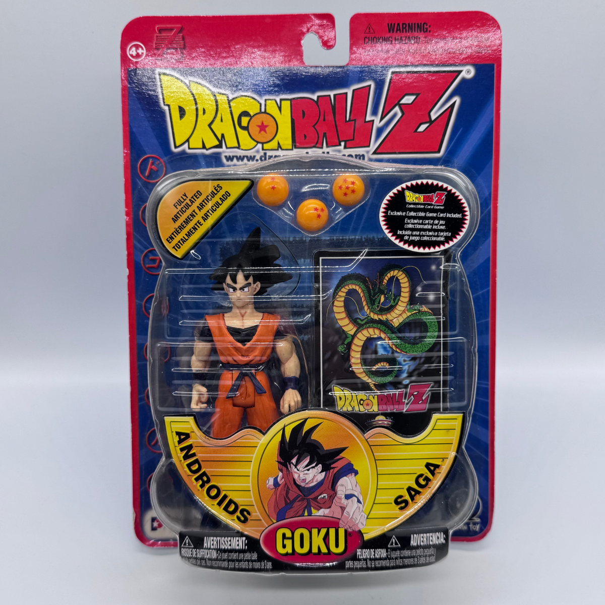 Irwin Toy Dragon Ball Z Goku Action Figure — Androids Saga, Carded