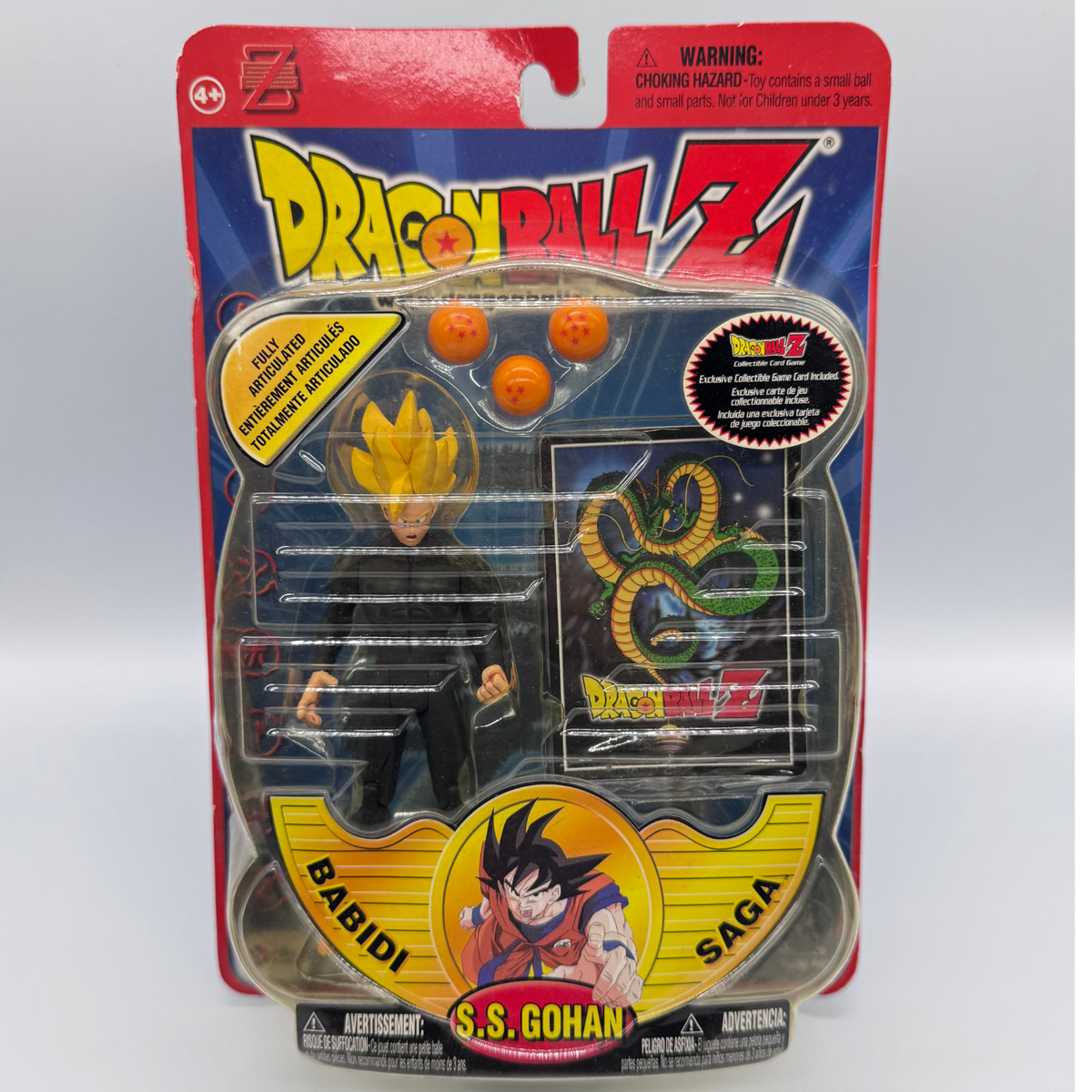 Irwin Toy Dragon Ball Z S.S. Gohan Action Figure — Babidi Saga, Carded