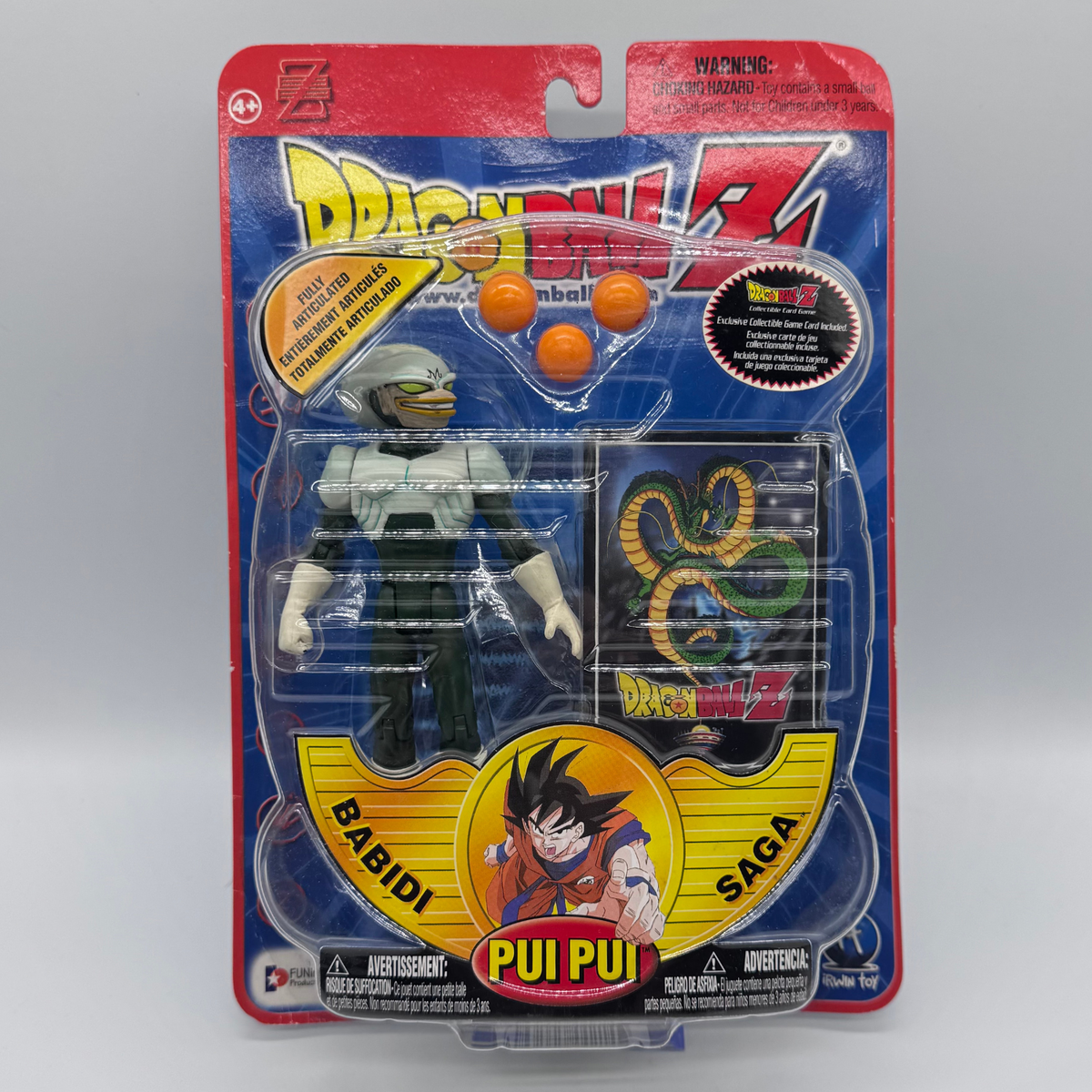 Irwin Toy Dragon Ball Z Pui Pui Action Figure — Babidi Saga, Carded