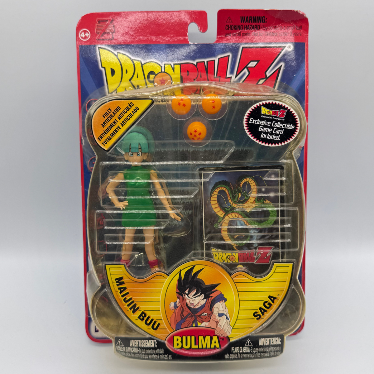 Irwin Toy Dragon Ball Z Bulma Action Figure — Majin Buu Saga, Carded