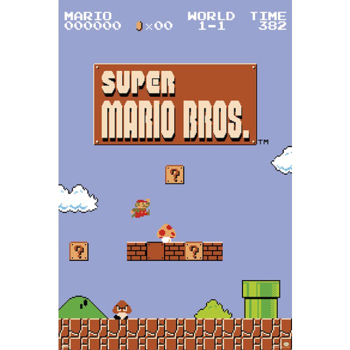 Super Mario Bros. - Level 1 - POSTER