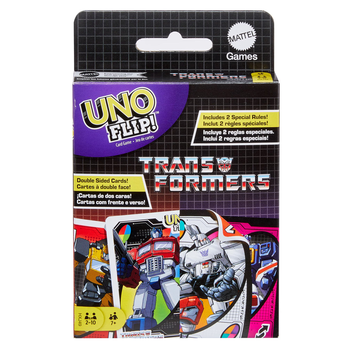 Transformers UNO Flip Card Game