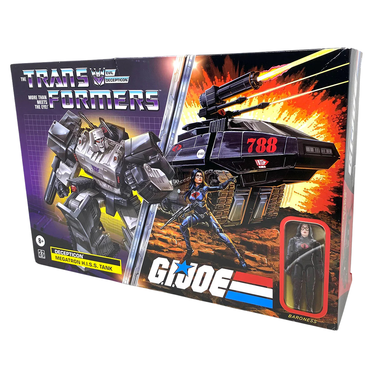 Transformers Generations Collaborative: G.I. Joe Mash-Up, Megatron H.I.S.S. Tank with Cobra Baroness Figure
