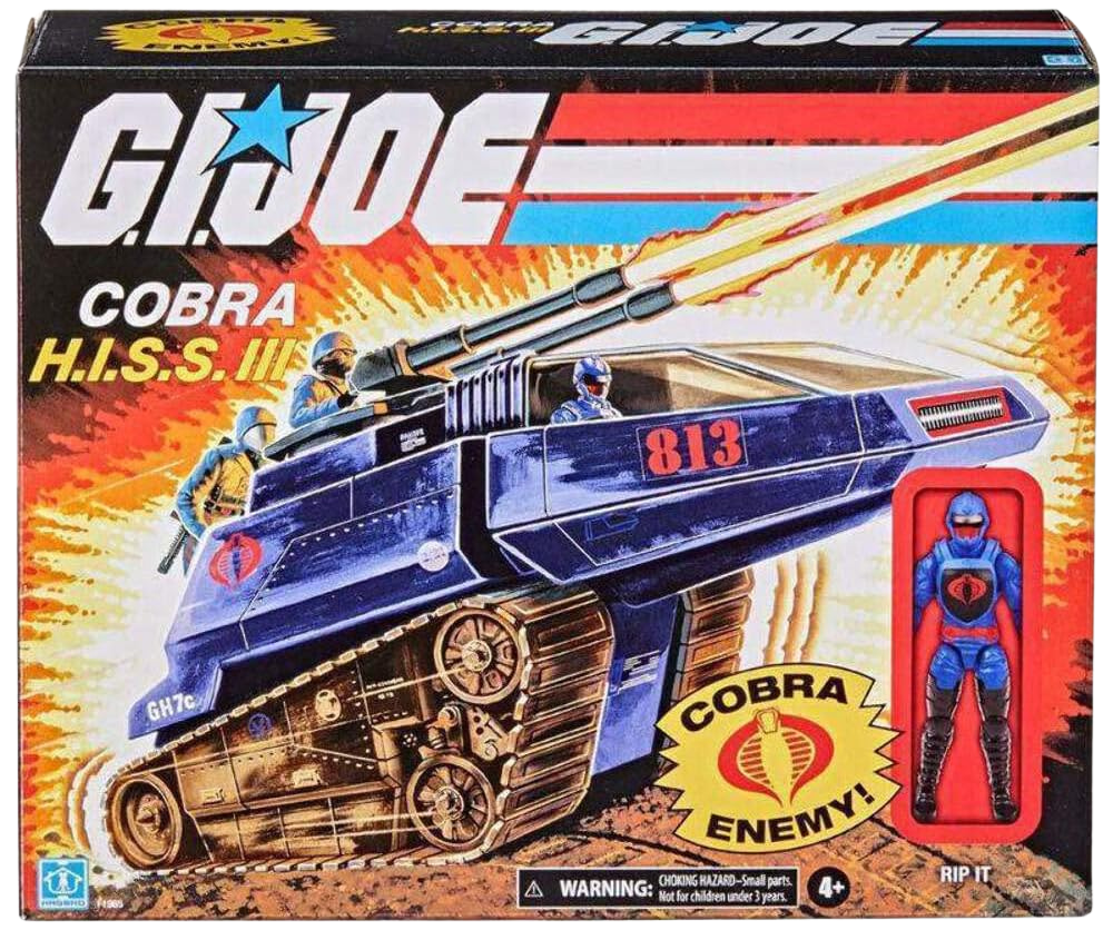 G.I. Joe Retro Collection BLUE Cobra H.I.S.S. III & RIP IT Action Figure - NEW
