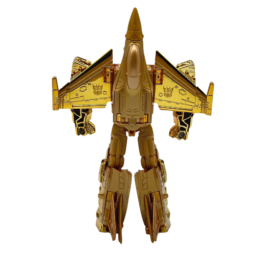 Transformers Golden Lagoon Starscream Gold Figure - Loose w/ extra gun