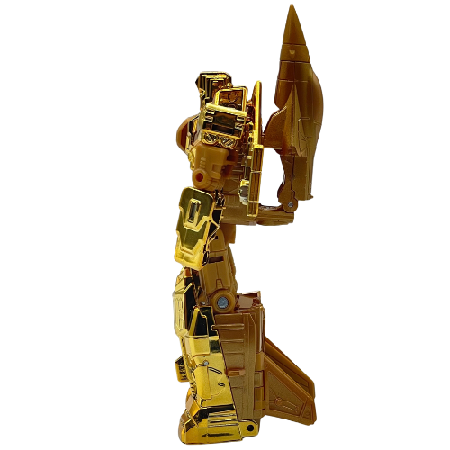 Transformers Golden Lagoon Starscream Gold Figure - Loose w/ extra gun