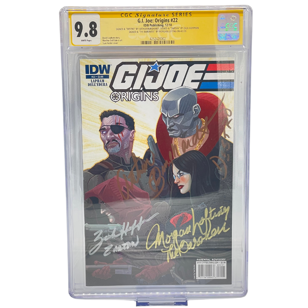 G.I. Joe: Origins #22 CGC 9.8 Signature Series Triple Signed - IDW