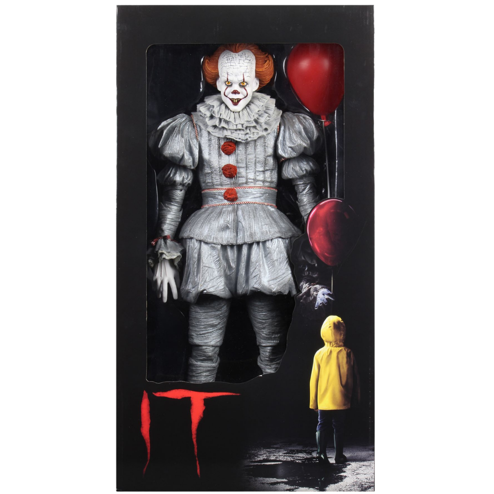 IT Pennywise Action Figure with Red Balloon & Accessories 1/4 Scale (18") NECA