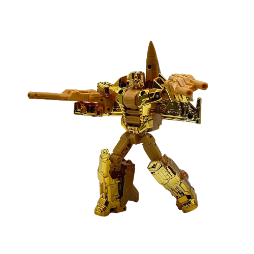 Transformers Golden Lagoon Starscream Gold Figure - Loose w/ extra gun