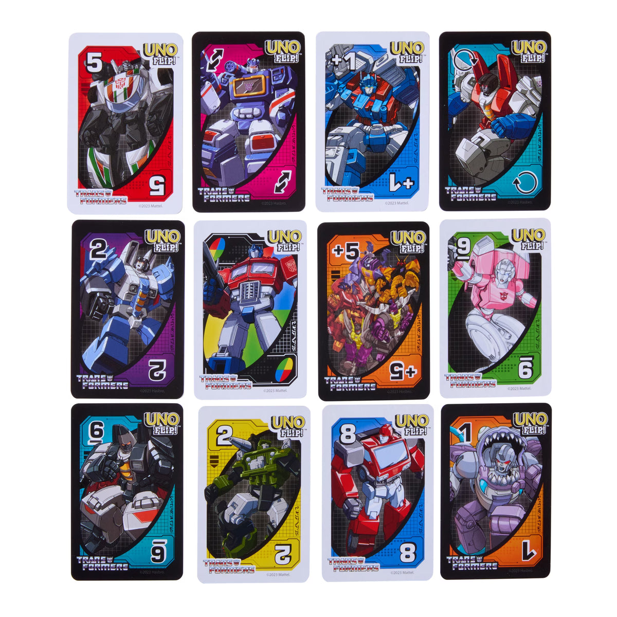 Transformers UNO Flip Card Game