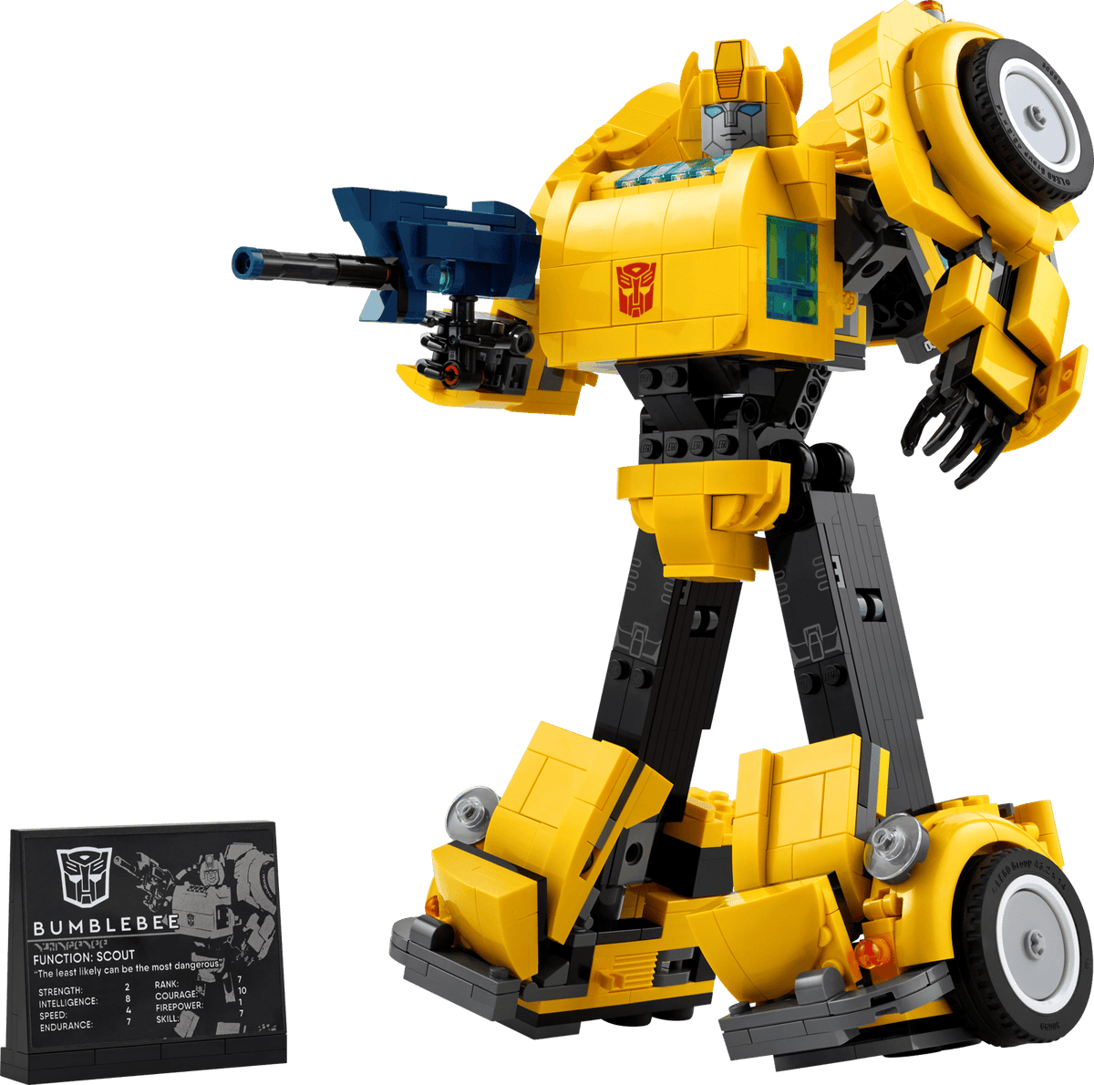 LEGO Icons Transformers Bumblebee Action Figure, Collectible Robot Gift for Adults, Movie Themed Model Building Set for Sci-Fi Enthusiasts and Transformers Fans, Converts to Vehicle Mode, 10338