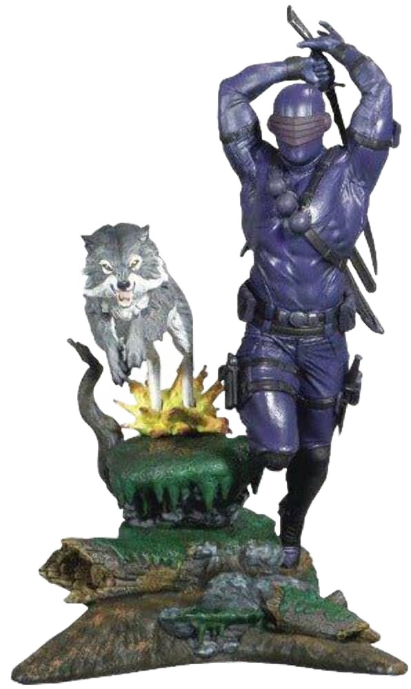 GI Joe Gallery Snake Eyes & Timber 11" PVC Diorama Statue NEW