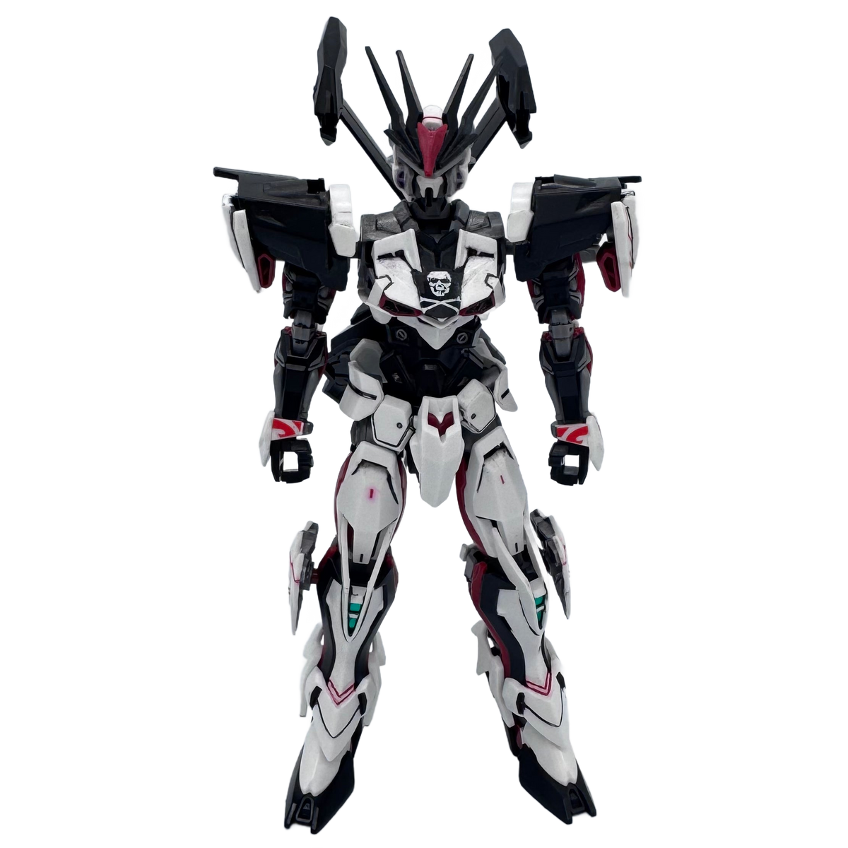 Custom HG GM Sniper II & Astray — Crossbones Faction Two-Kit Set w/ matching LBASE and LEDs