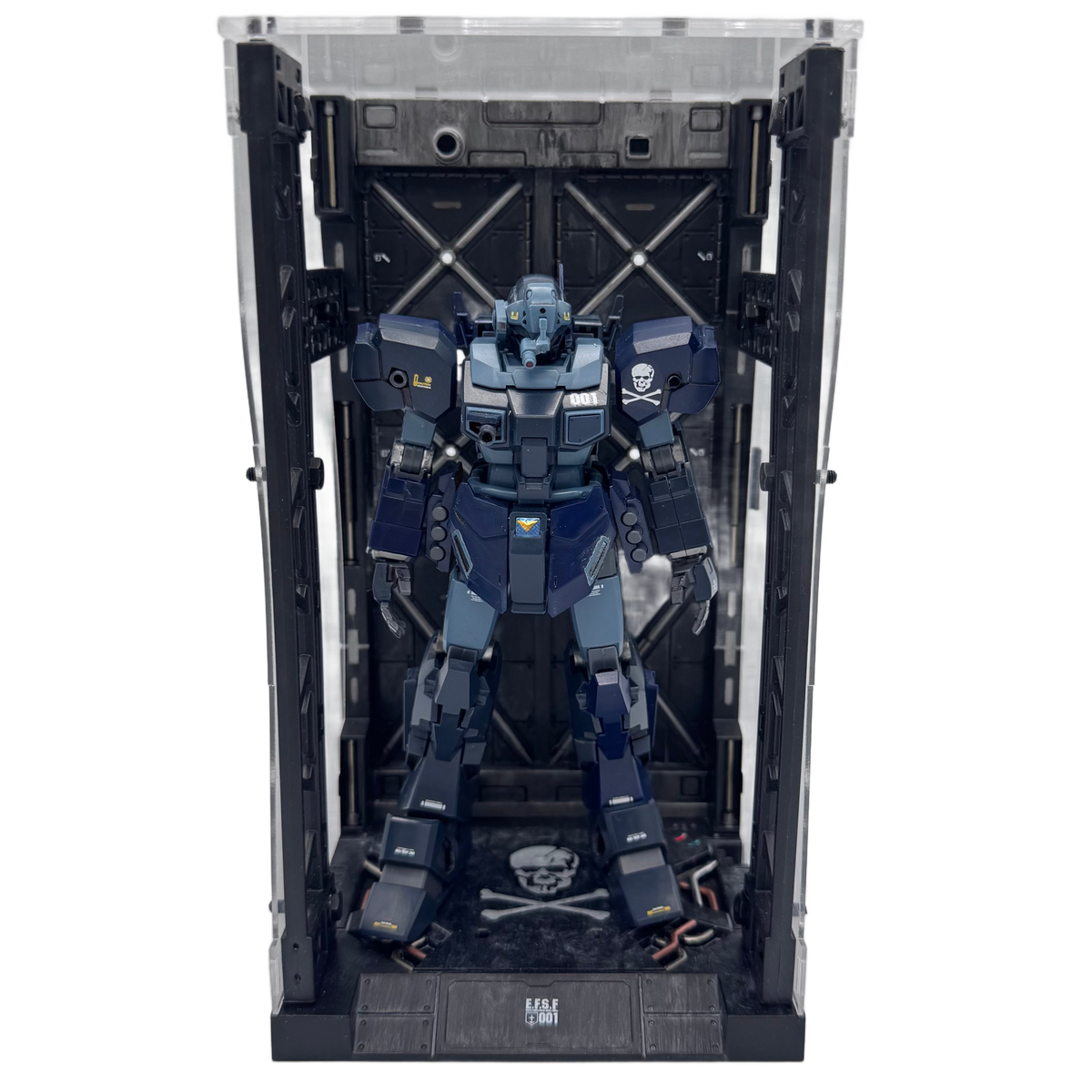 Custom HG GM Sniper II & Astray — Crossbones Faction Two-Kit Set w/ matching LBASE and LEDs
