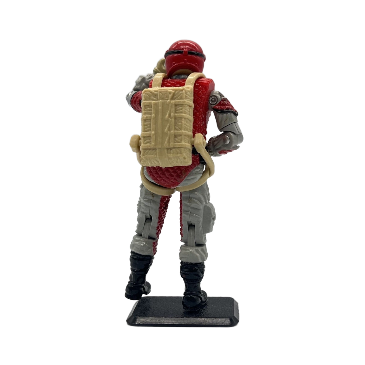 1987 Hasbro G.I. Joe CRAZYLEGS (V1) – w/ Parachute & Gun (No Stock) – Vintage