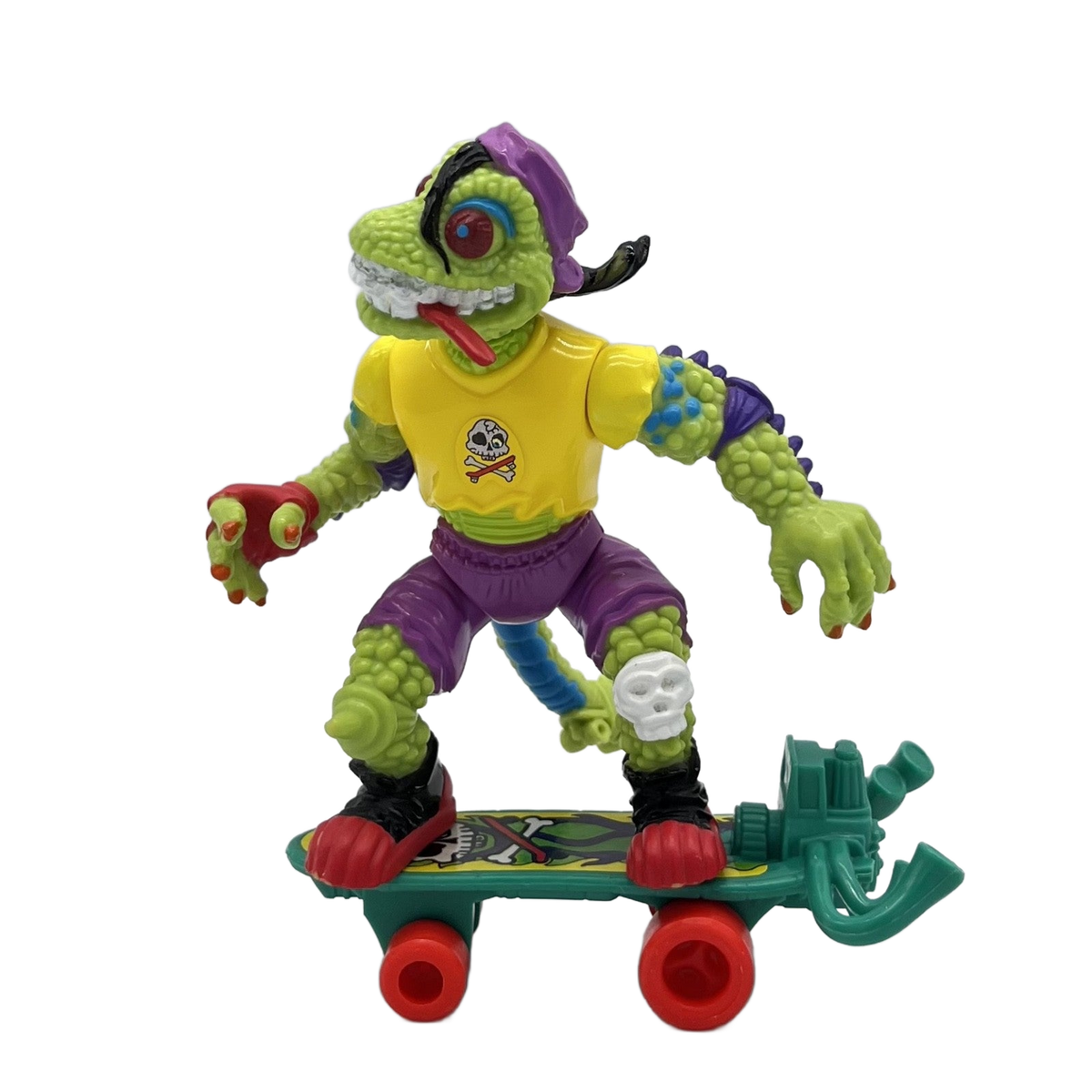 1990 TMNT Playmates Teenage Mutant Ninja Turtles MONDO GECKO Complete
