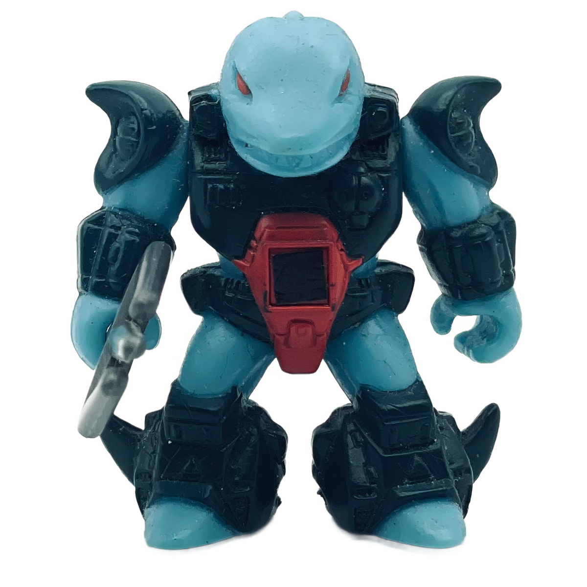Sawtooth Shark — Wood Rub — Battle Beasts Figure (Hasbro/Takara, 1986) Factory Defect