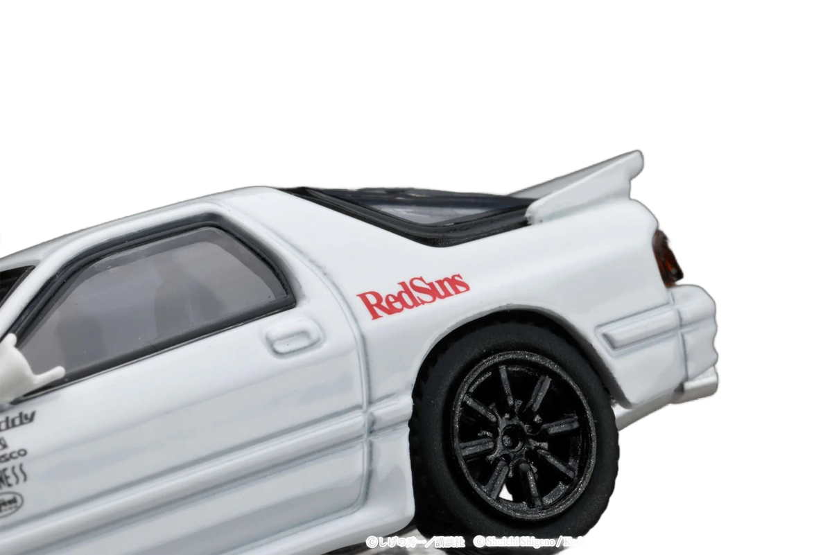 Hobby Japan Initial D Mazda RX-7 FD3S RedSuns — 1/64 Diorama Set Series