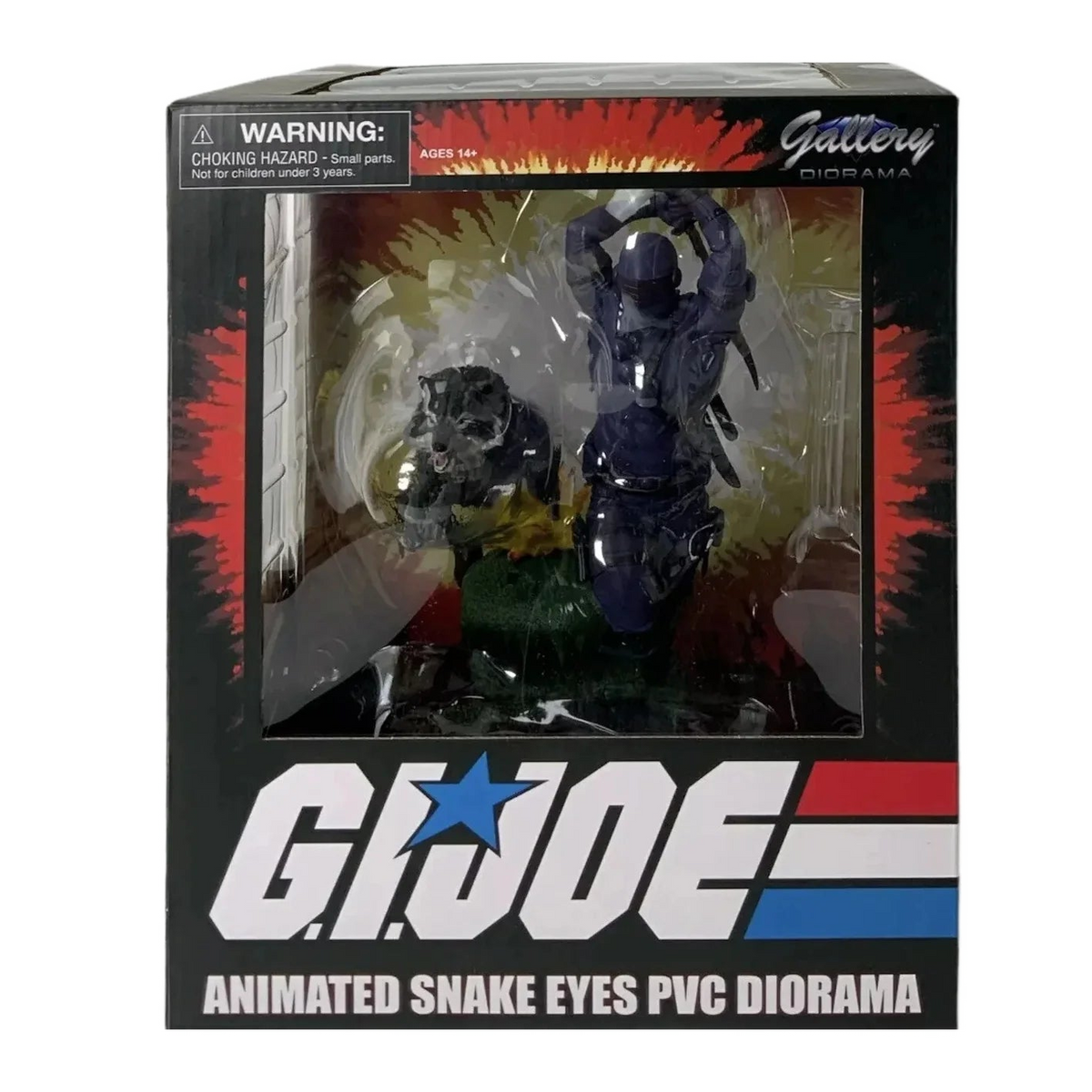 GI Joe Gallery Snake Eyes & Timber 11" PVC Diorama Statue NEW
