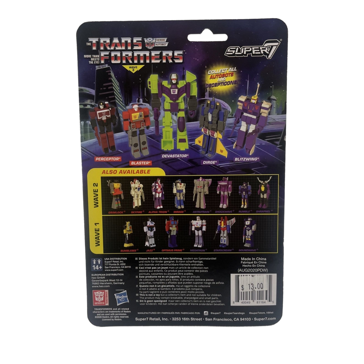 Transformers Super 7 Gold Armor Bumblebee Hasbro Action Figure NEW ReAction