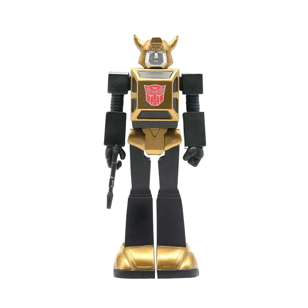 Transformers Super 7 Gold Armor Bumblebee Hasbro Action Figure NEW ReAction