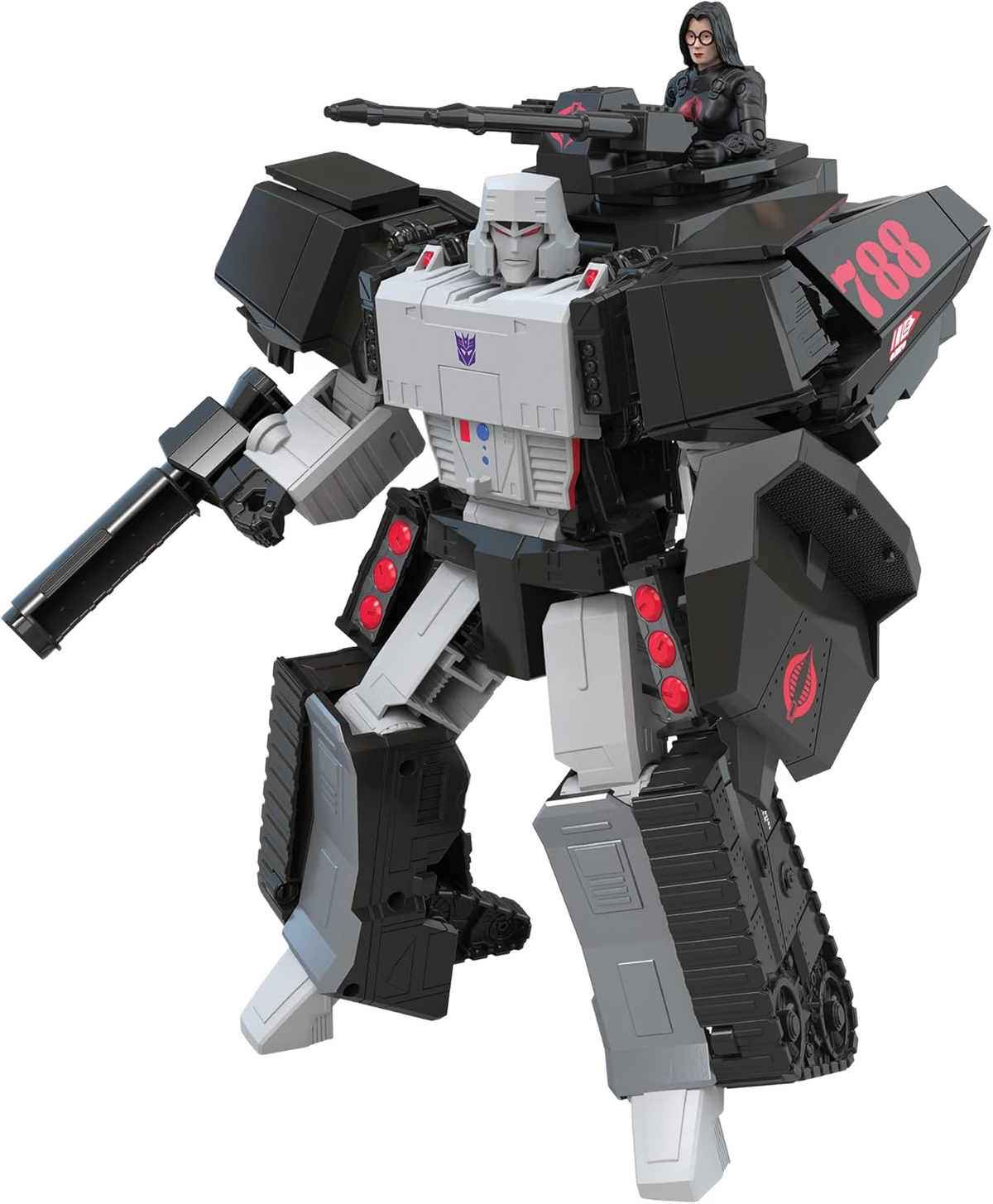 Transformers Generations Collaborative: G.I. Joe Mash-Up, Megatron H.I.S.S. Tank with Cobra Baroness Figure