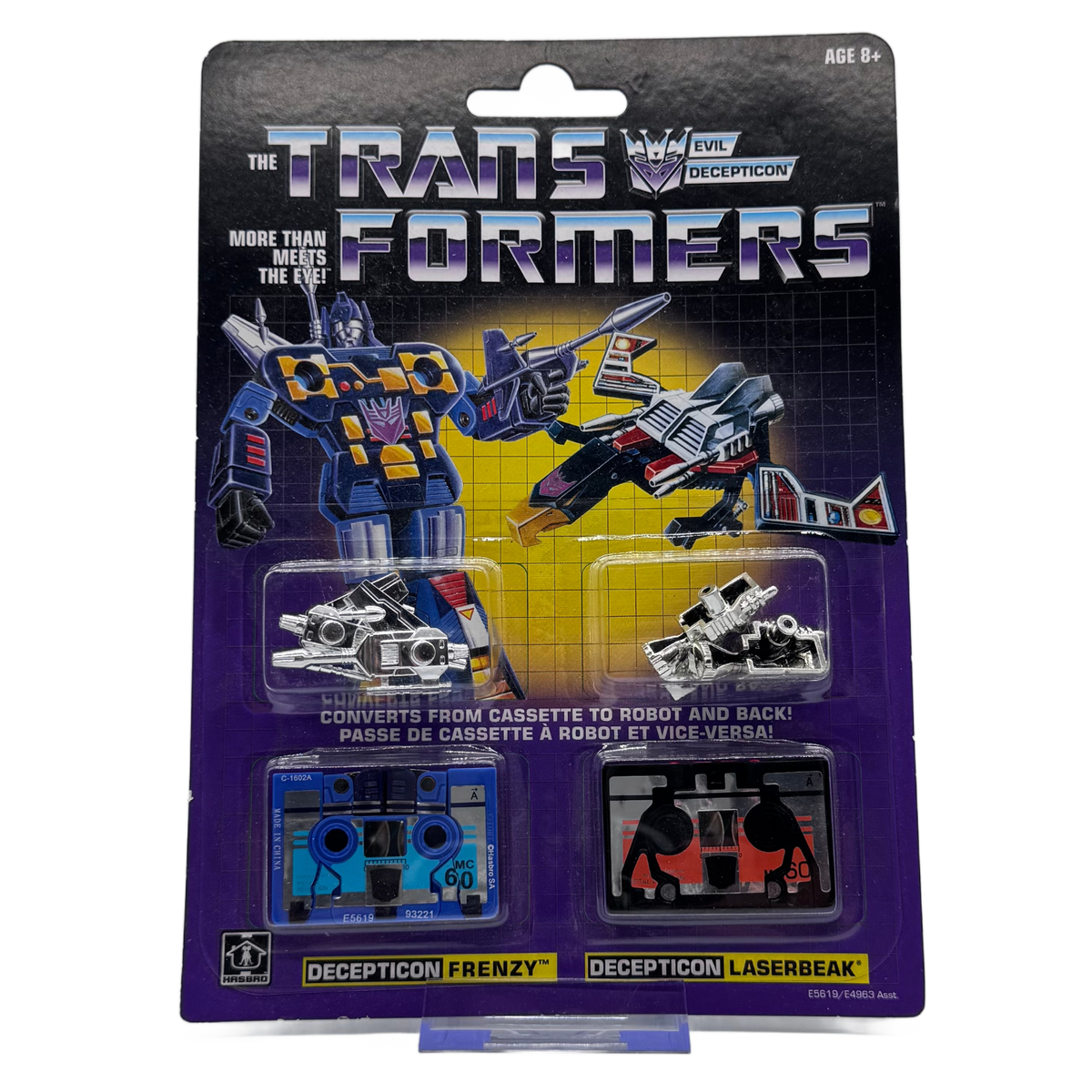 Hasbro Transformers G1 Decepticon Frenzy & Laserbeak 2-Pack — 2018 Reissue, Carded