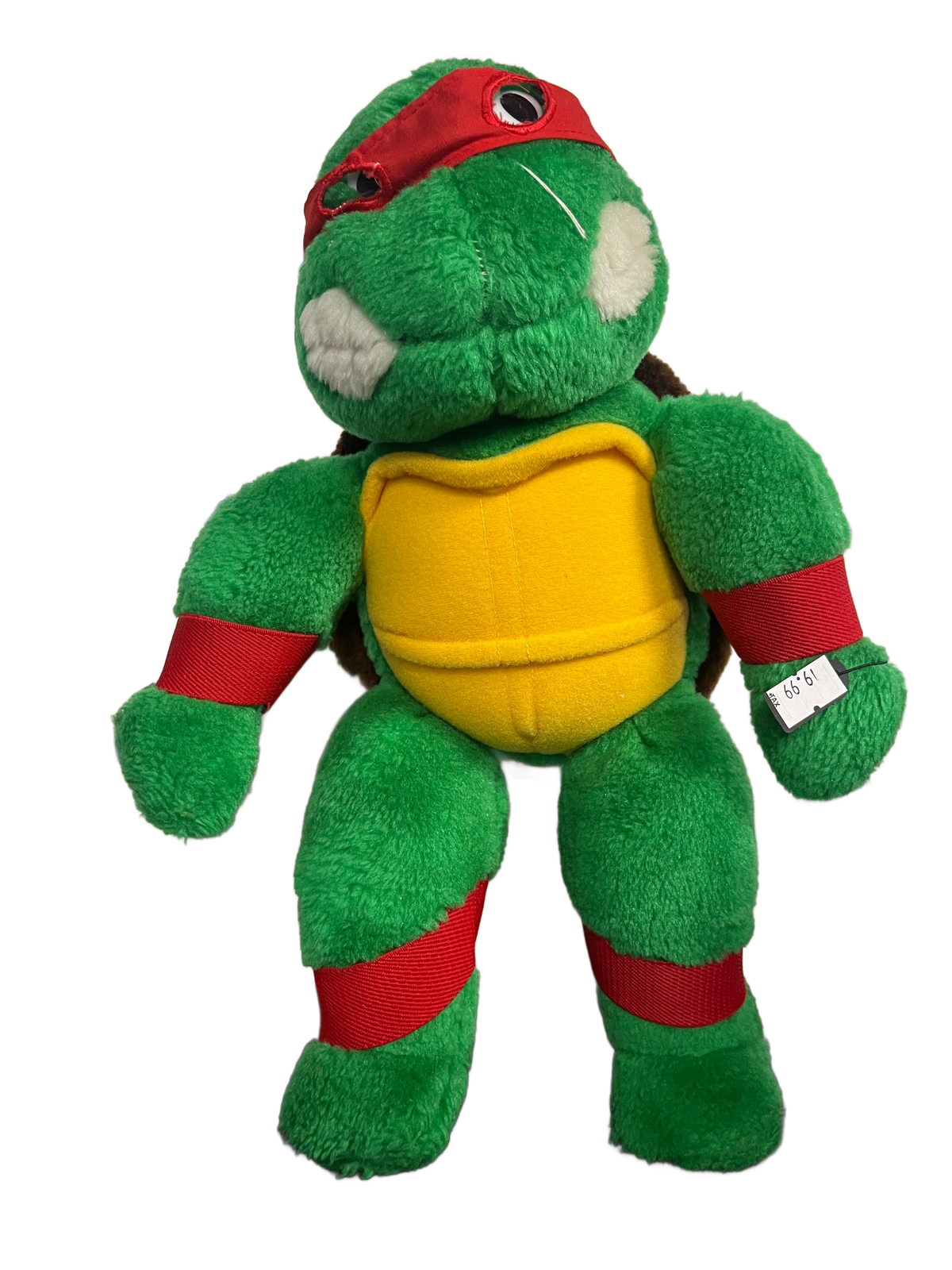 1988 TMNT Teenage Mutant Ninja Turtles raphael Stuffed Plush Playmates 13 Inch