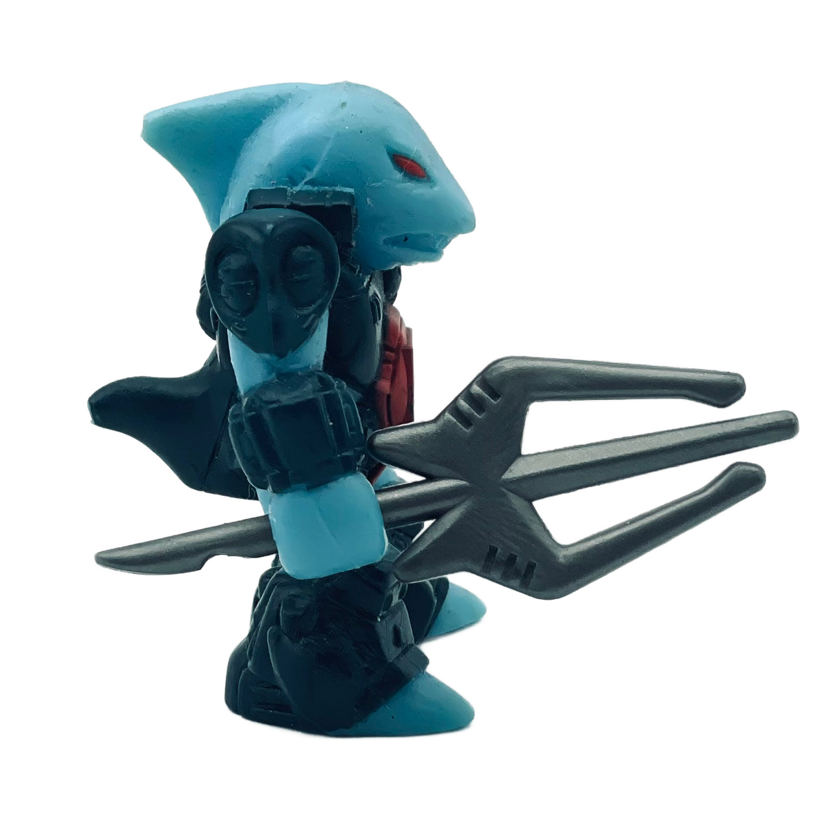 Sawtooth Shark — Wood Rub — Battle Beasts Figure (Hasbro/Takara, 1986) Factory Defect