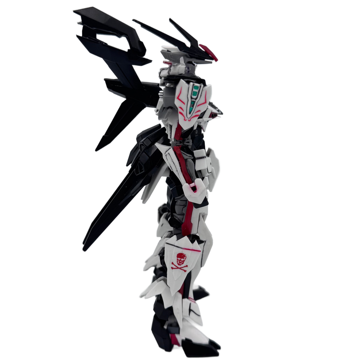 Custom HG GM Sniper II & Astray — Crossbones Faction Two-Kit Set w/ matching LBASE and LEDs
