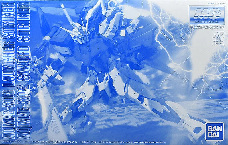 MG 1/100 AQME-X03 Launcher Striker & AQME-X02 Sword Striker - Gundam SEED (Bandai Namco)