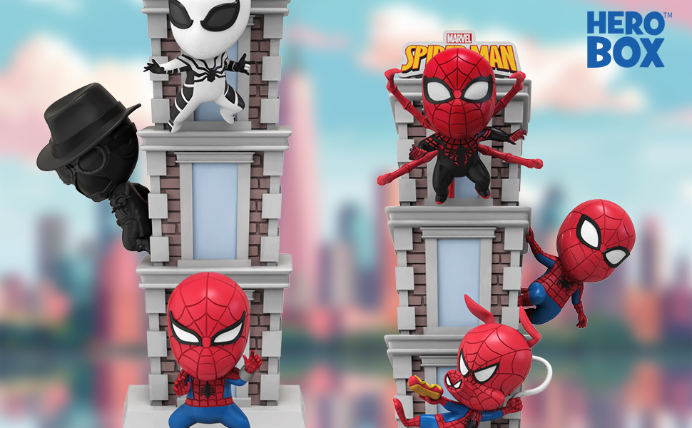 Marvel Spider-Man Tower Series Hero Box Blind Box Pack of 6