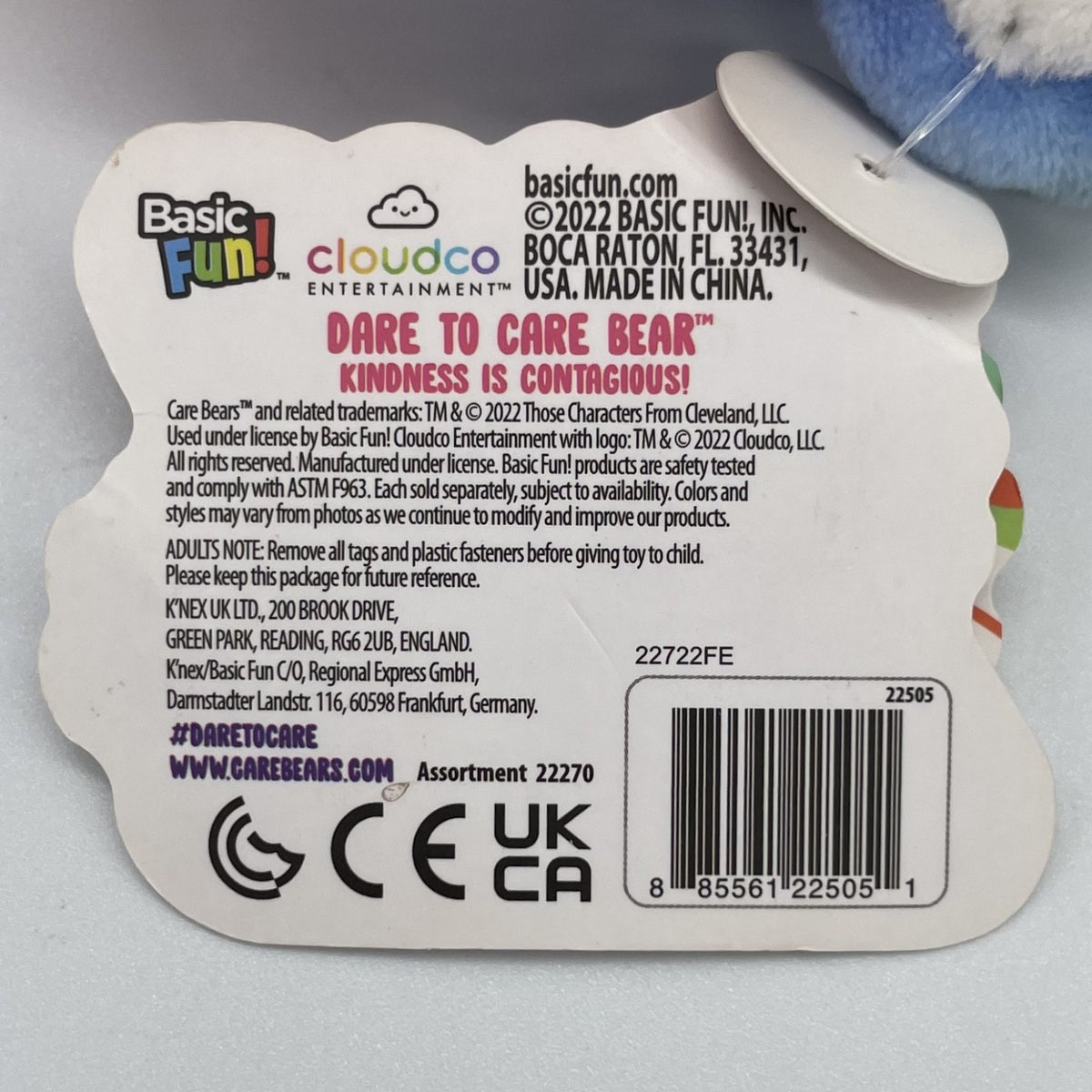 2022 Care Bears Bestie -  Dare To Care Bear – Tie Dye - USED Good w/ Tags