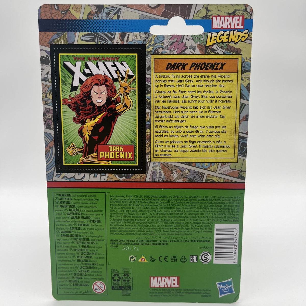 2022 Marvel Legends Kenner Retro – DARK PHOENIX – 3.75” Figure – Carded Sealed
