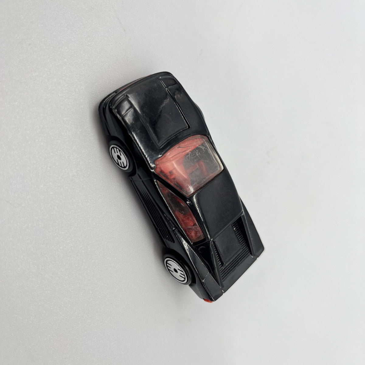 1987 Hot Wheels #1897 - 1986 FERRARI TESTAROSSA – Ultra Hots Black w/ Red – VTG