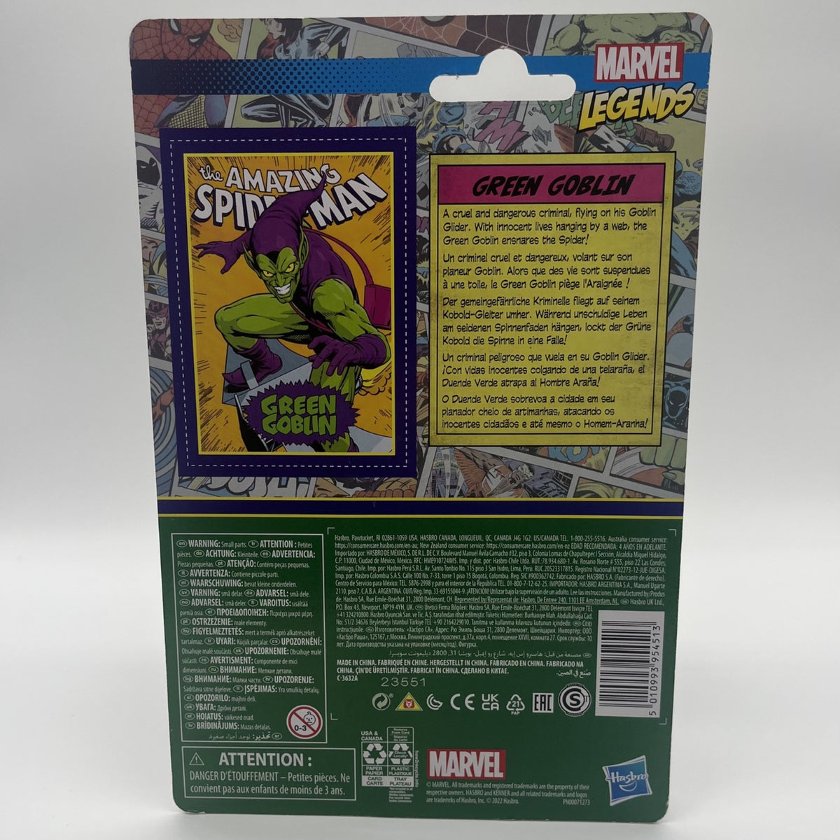 Marvel Legends Series Green Goblin 3.75" Kenner Retro Action Figure 2022 New