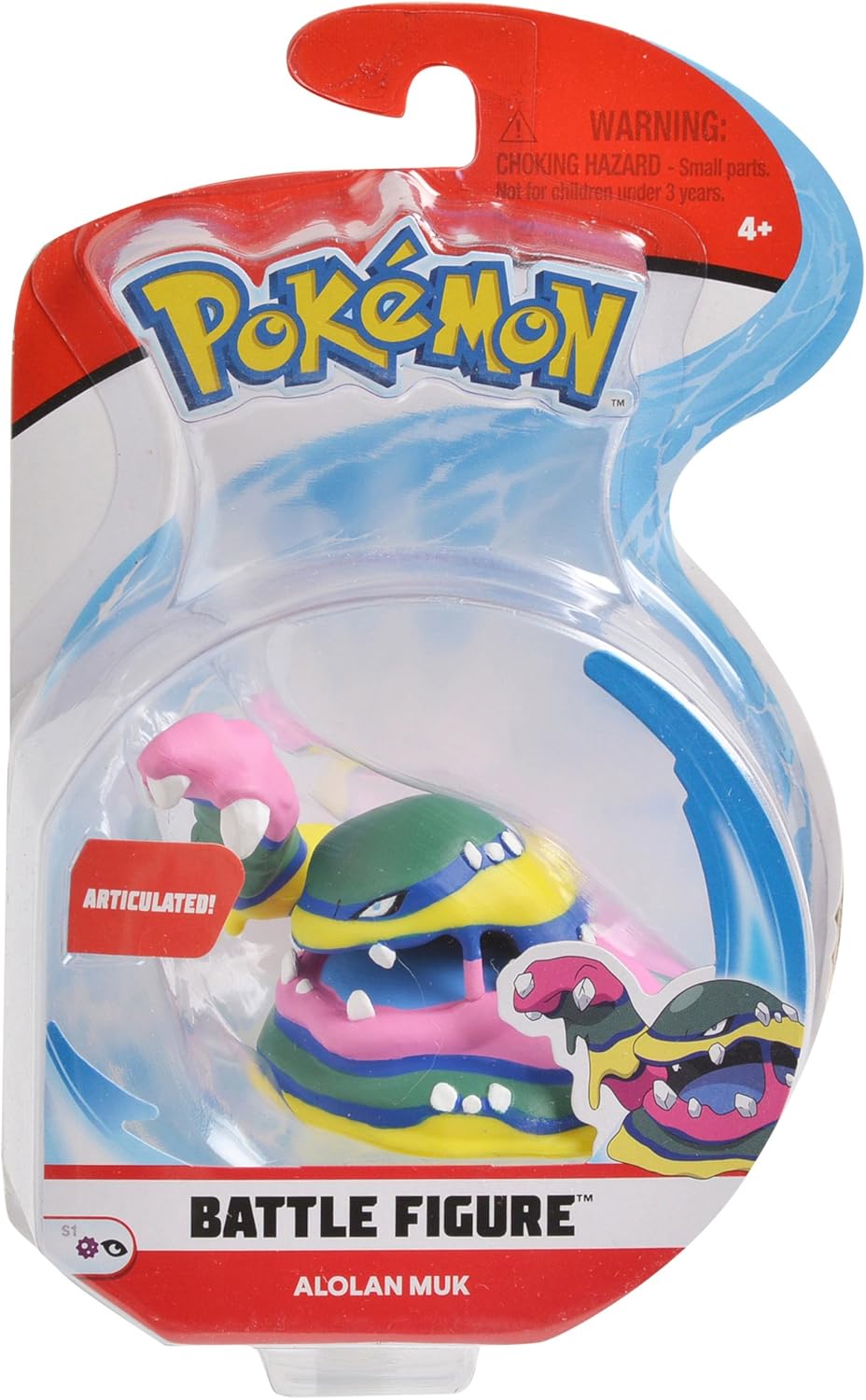Pokémon Battle Figure -  Alolan Muk - Official Pokemon Figures for Children 4+