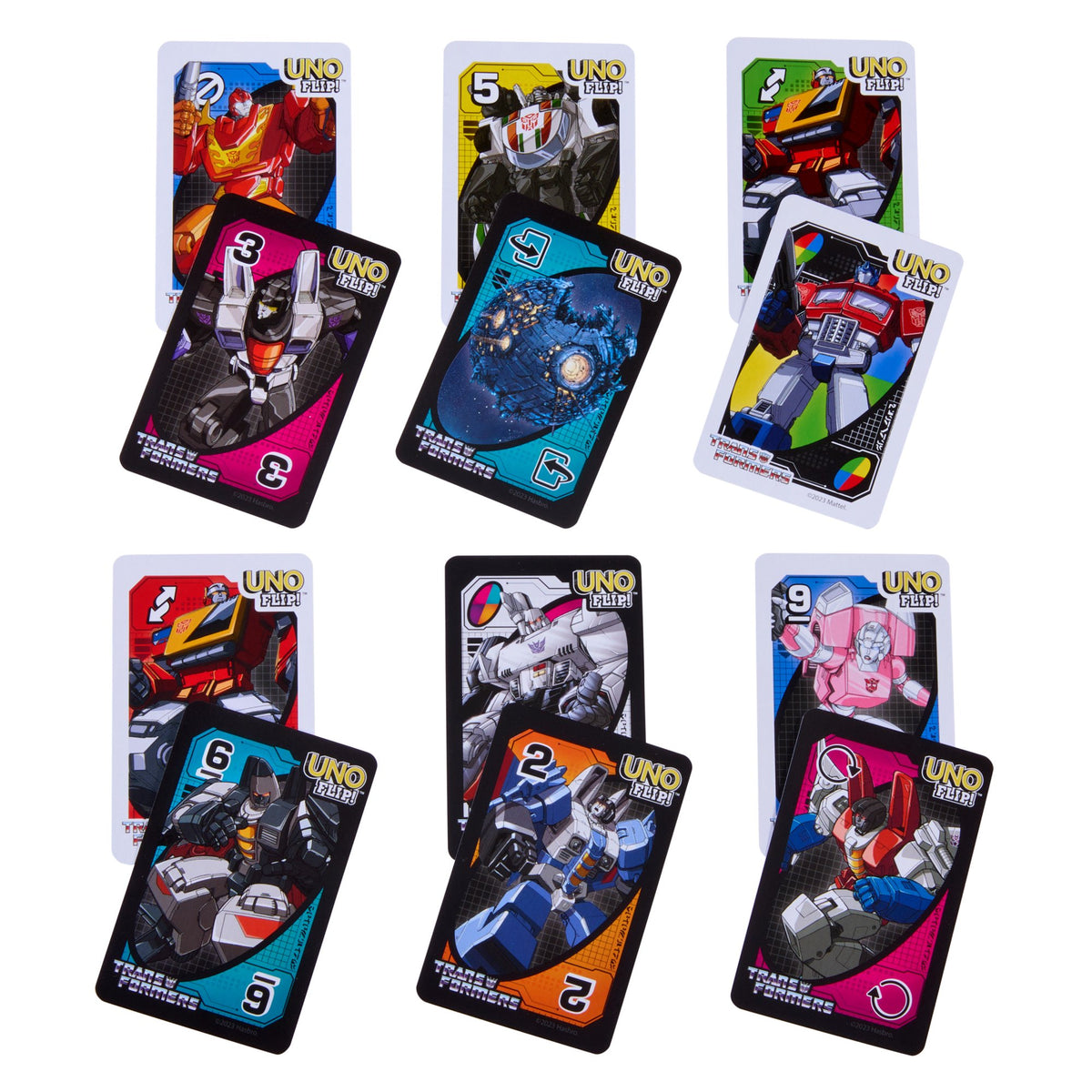 Transformers UNO Flip Card Game