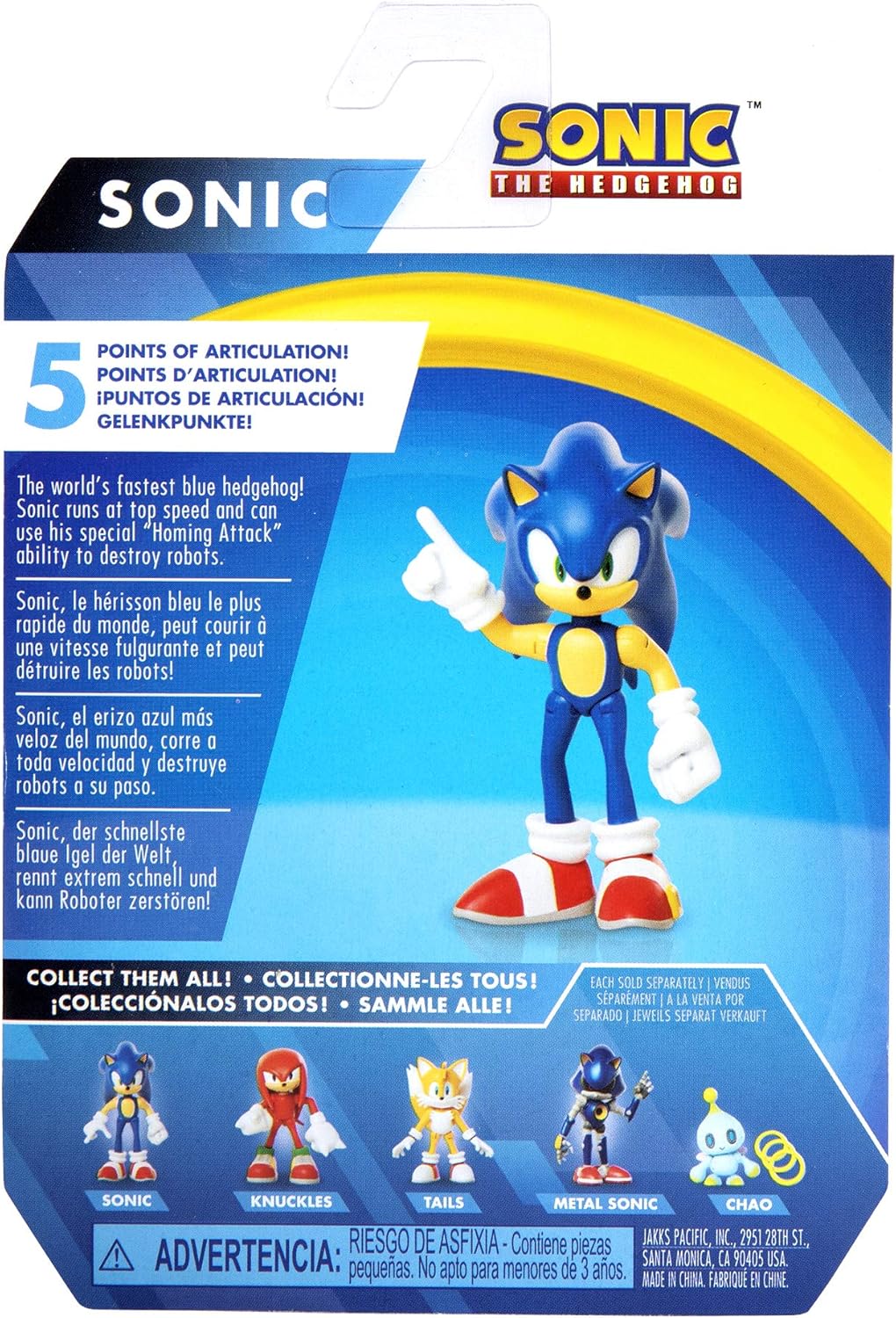 Sonic The Hedgehog Pointing Modern Sonic 2.5-Inch Action Figure