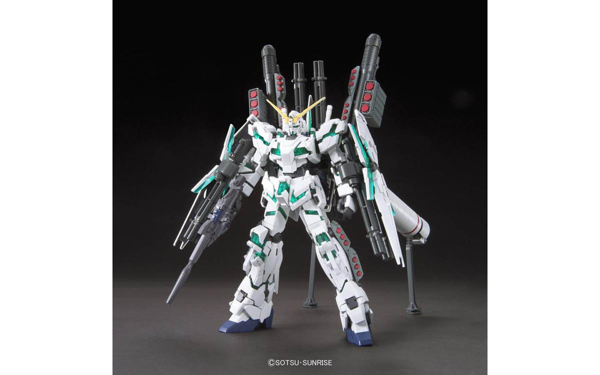 HGUC 1/144 Full Armor Unicorn Gundam (Green Psycho Frame Ver.) Model Kit (Open Box, Runners Sealed)